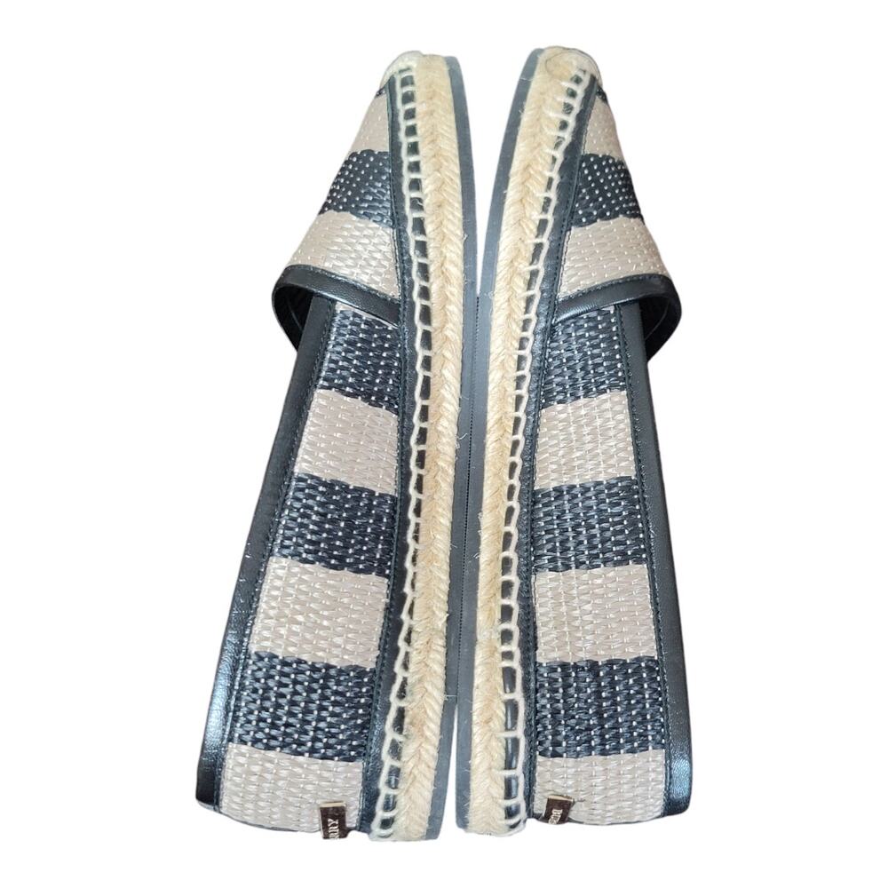 Burberry w/COA Hodgeson Women's Straw Stripped Espadrilles Slip On Flats - Picture 6 of 10